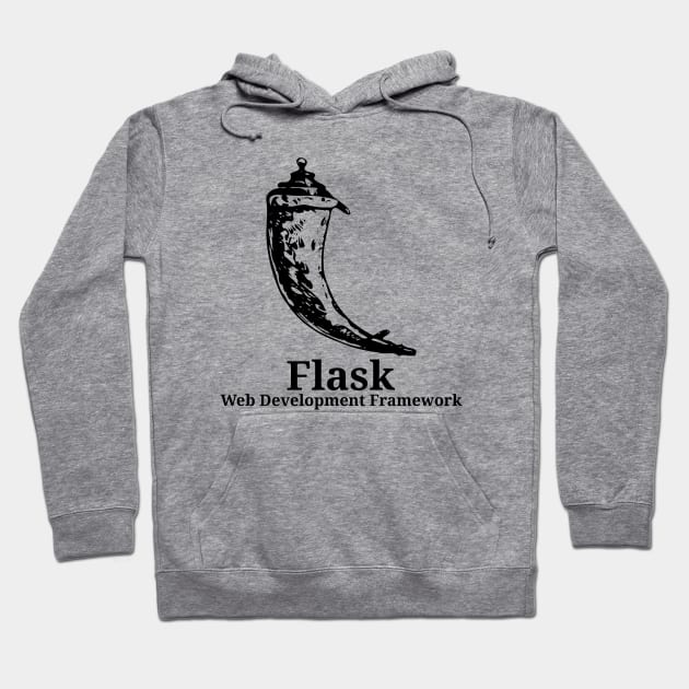 Flask Web Development Framework Hoodie by Cyber Club Tees